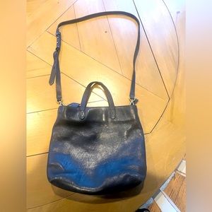 Madewell black leather shoulder bag purse